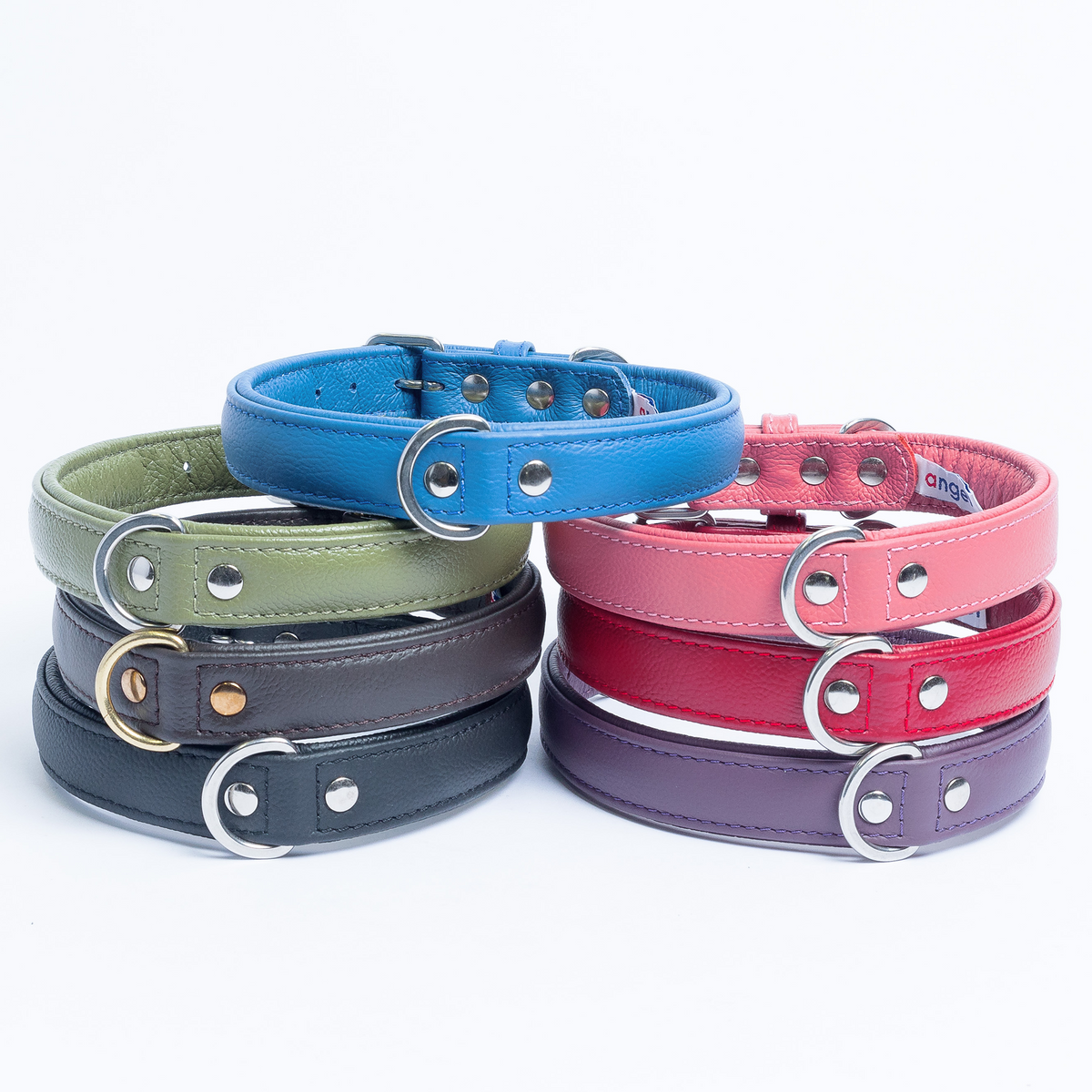 Alpine Leather Dog Leash Available in Different Colors and Sizes